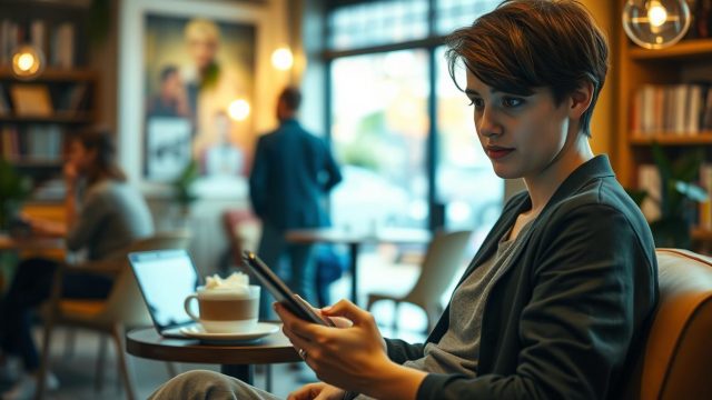 Persona valuta un match quotidiano nell’app di dating Once