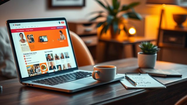 Profilo OkCupid con risposte e proposte di incontri online